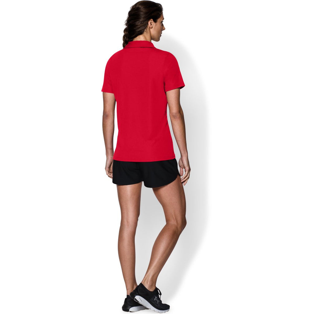 Under Armour Women's Red Performance Team Polo