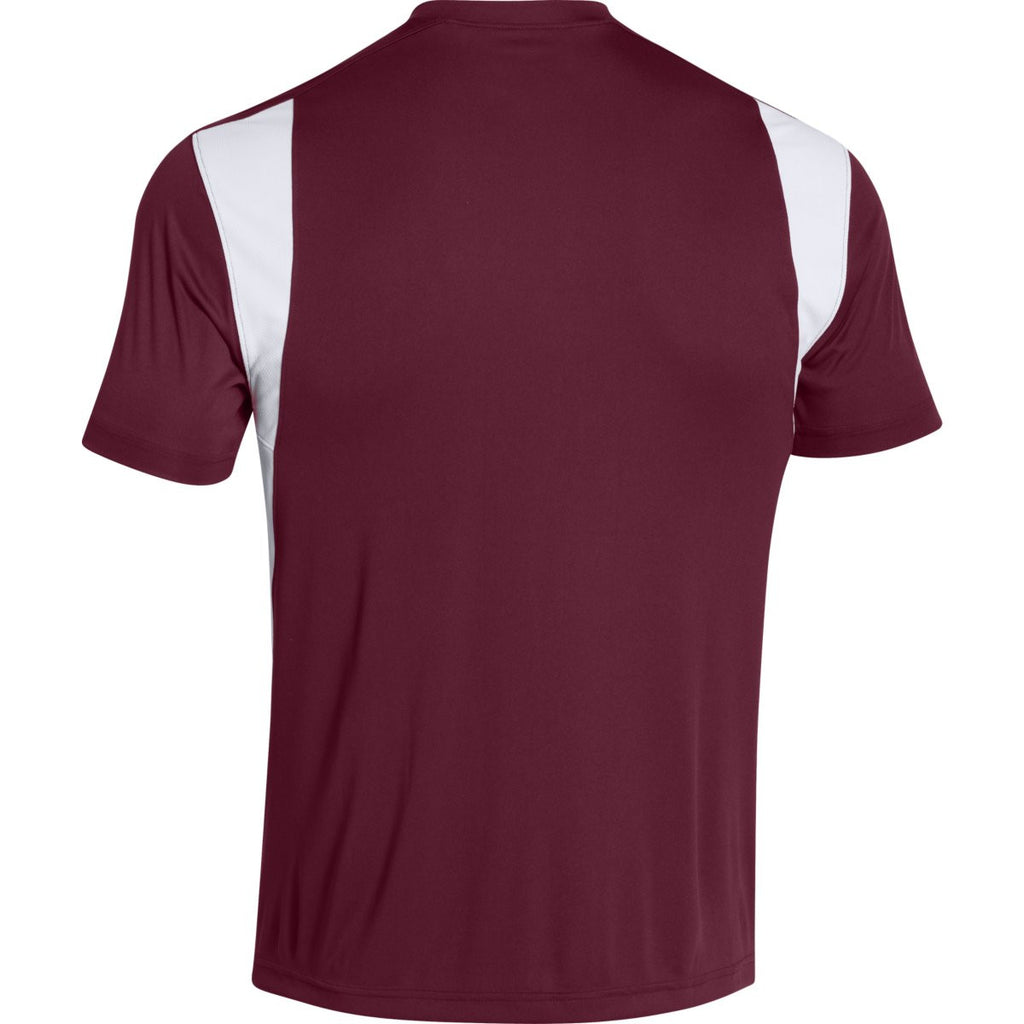 Under Armour Men's Maroon Zone S/S T-Shirt