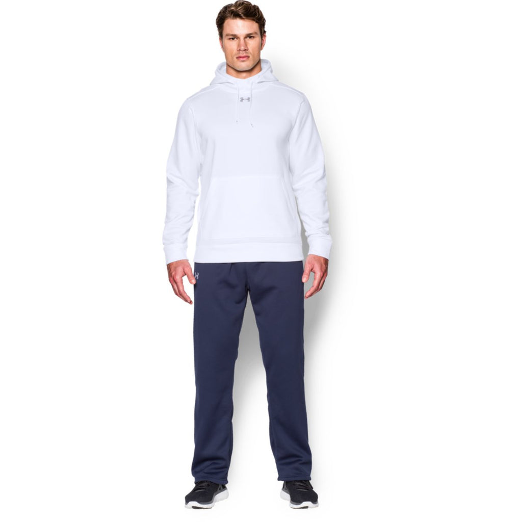 Under Armour Men's White Storm Armour Fleece Hoodie