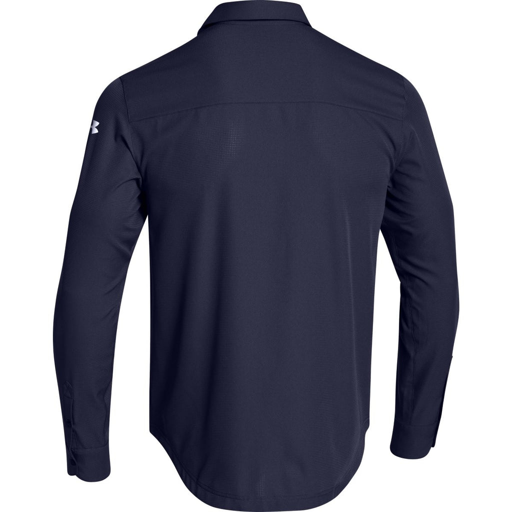 Under Armour Men's Navy Ultimate L/S Button Down Shirt