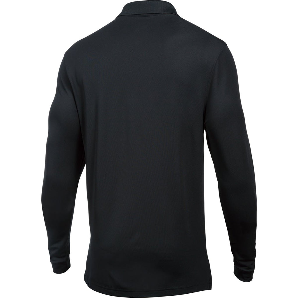 Under Armour Men's Black Performance L/S Polo