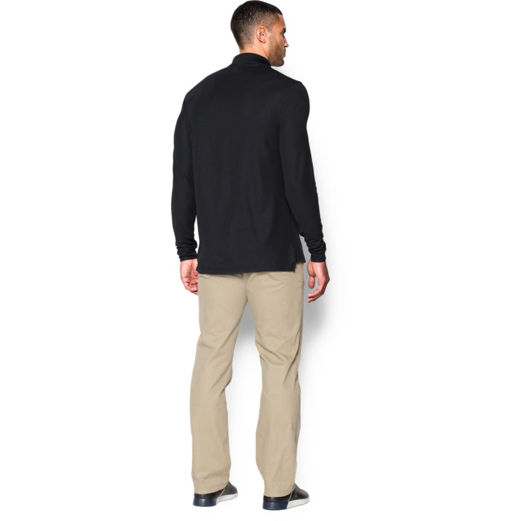 Under Armour Men's Black Performance L/S Polo