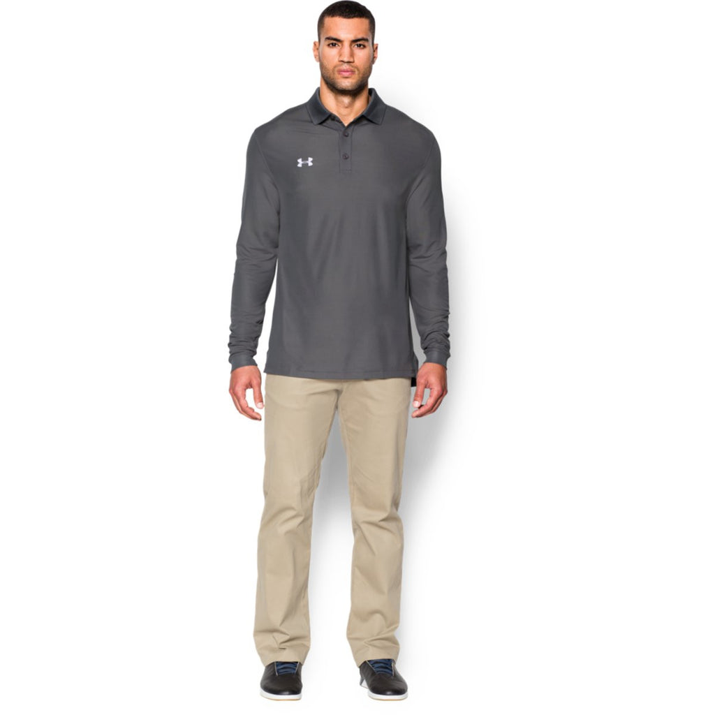 Under Armour Men's Graphite Performance L/S Polo