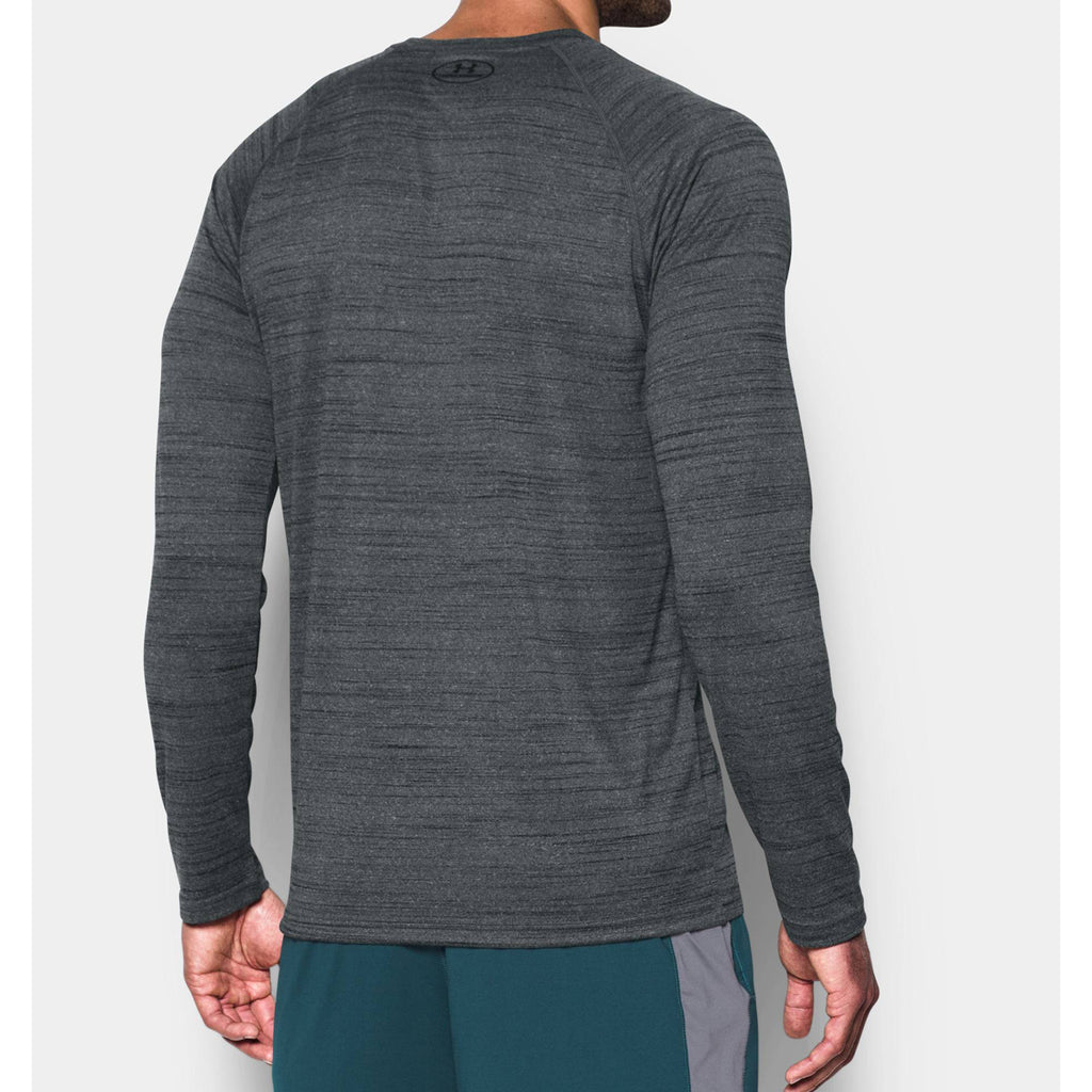 Under Armour Men's Black UA Tech Patterned Long Sleeve T-Shirt