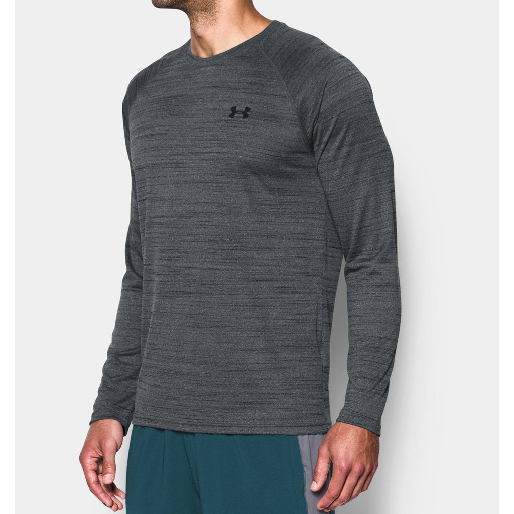 Under Armour Men's Black UA Tech Patterned Long Sleeve T-Shirt