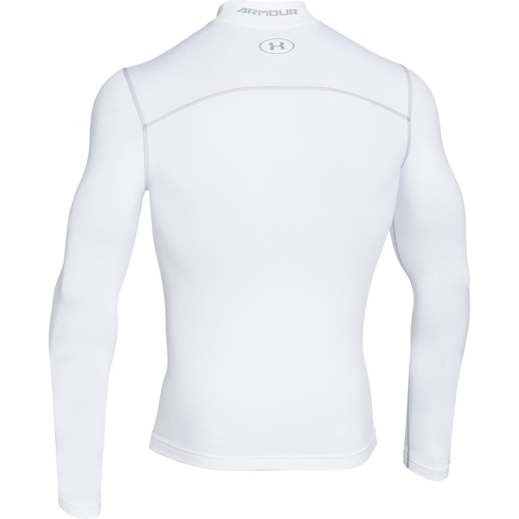 Under Armour Men's White ColdGear Armour Compression Mock