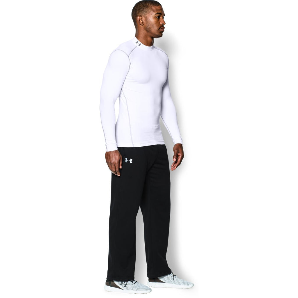 Under Armour Men's White ColdGear Armour Compression Mock