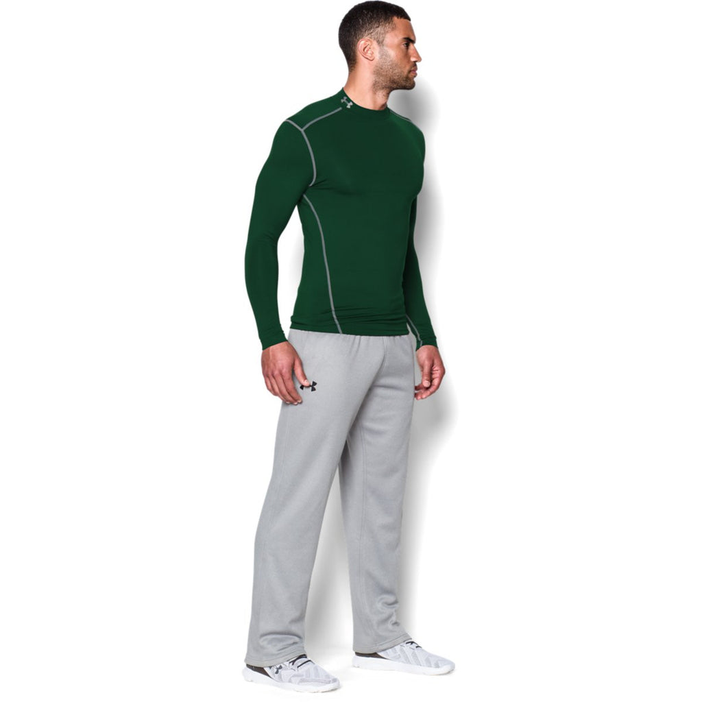 Under Armour Men's Green ColdGear Armour Compression Mock