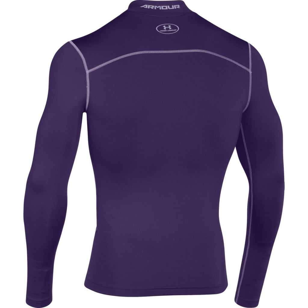 Under Armour Men's Purple ColdGear Armour Compression Mock