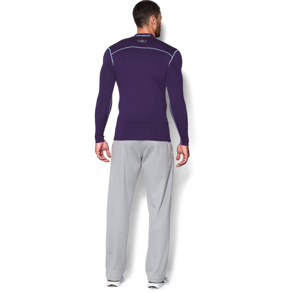 Under Armour Men's Purple ColdGear Armour Compression Mock