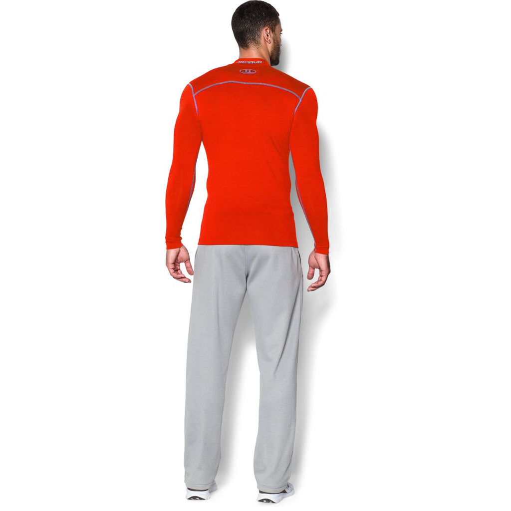 Under Armour Men's Dark Orange ColdGear Armour Compression Mock