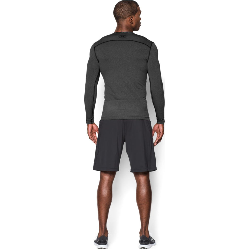 Under Armour Men's Carbon Heather ColdGear Armour Compression Crew