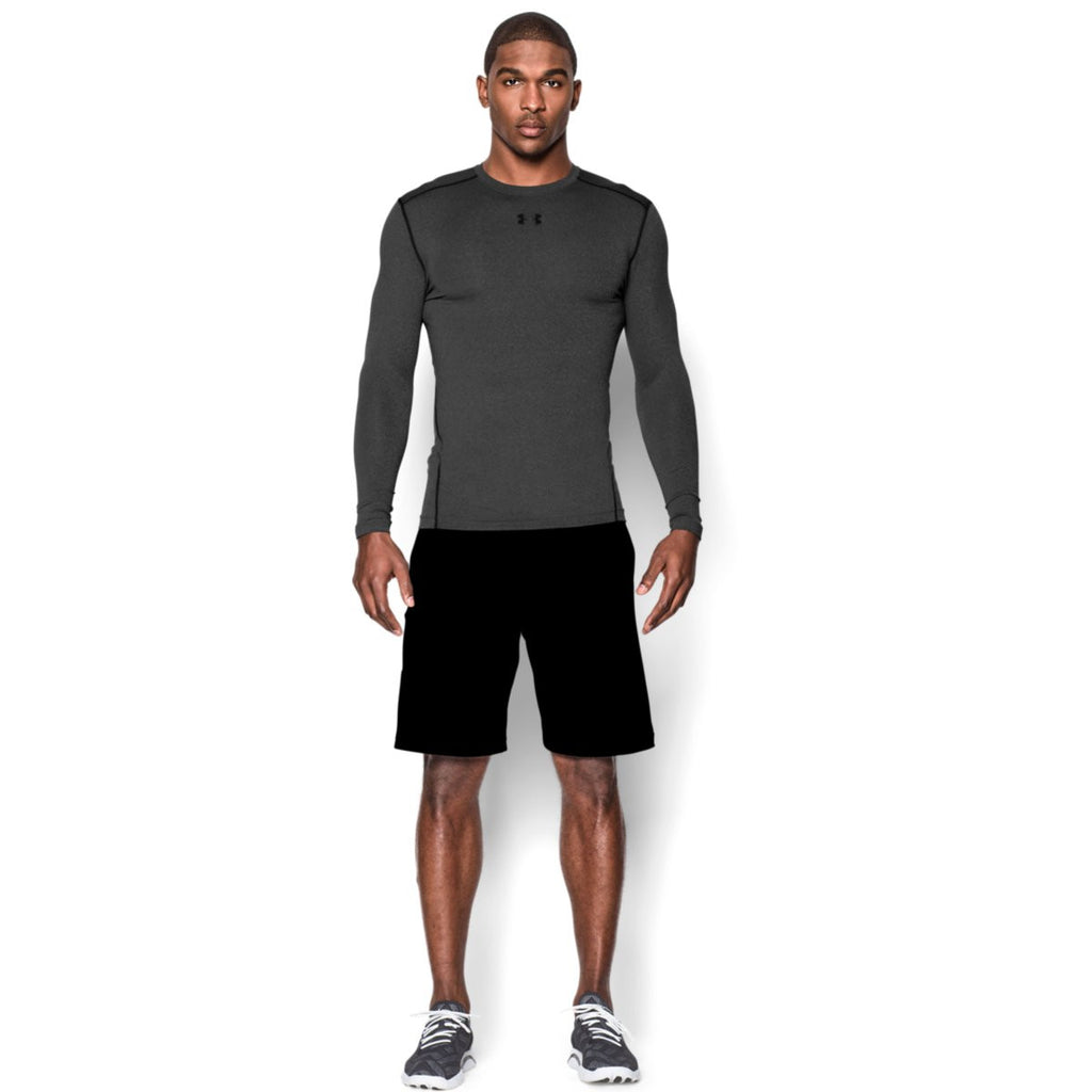 Under Armour Men's Carbon Heather ColdGear Armour Compression Crew