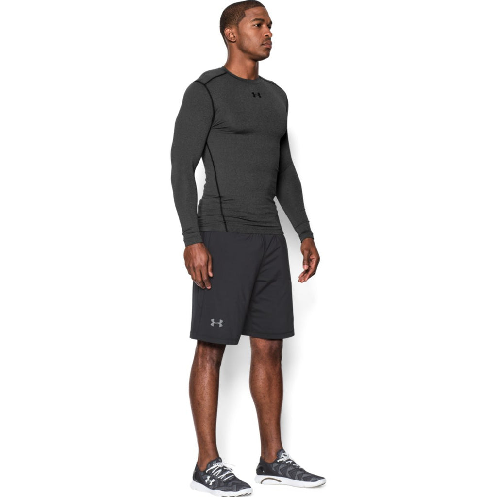 Under Armour Men's Carbon Heather ColdGear Armour Compression Crew