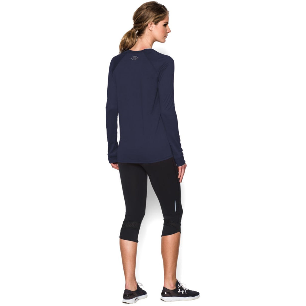 Under Armour Women's Navy L/S Locker Tee