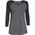 Under Armour Women's Black/Steel/Black Stadium 3/4 Sleeve T