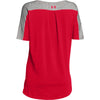 Under Armour Women's Red/True Grey Heather/Red Team Uptown Flow T