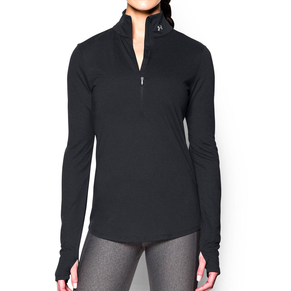 Under Armour Women's Black Streaker Half Zip