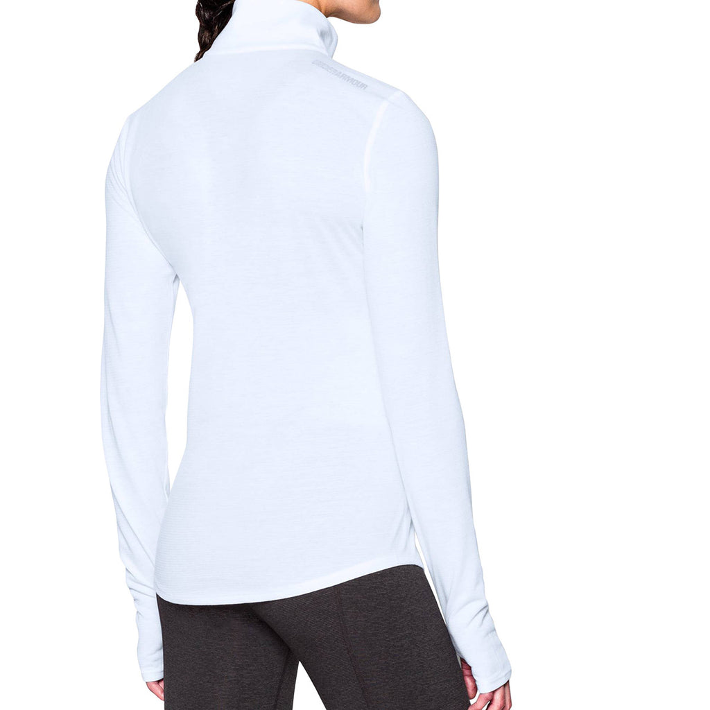 Under Armour Women's White Streaker Half Zip