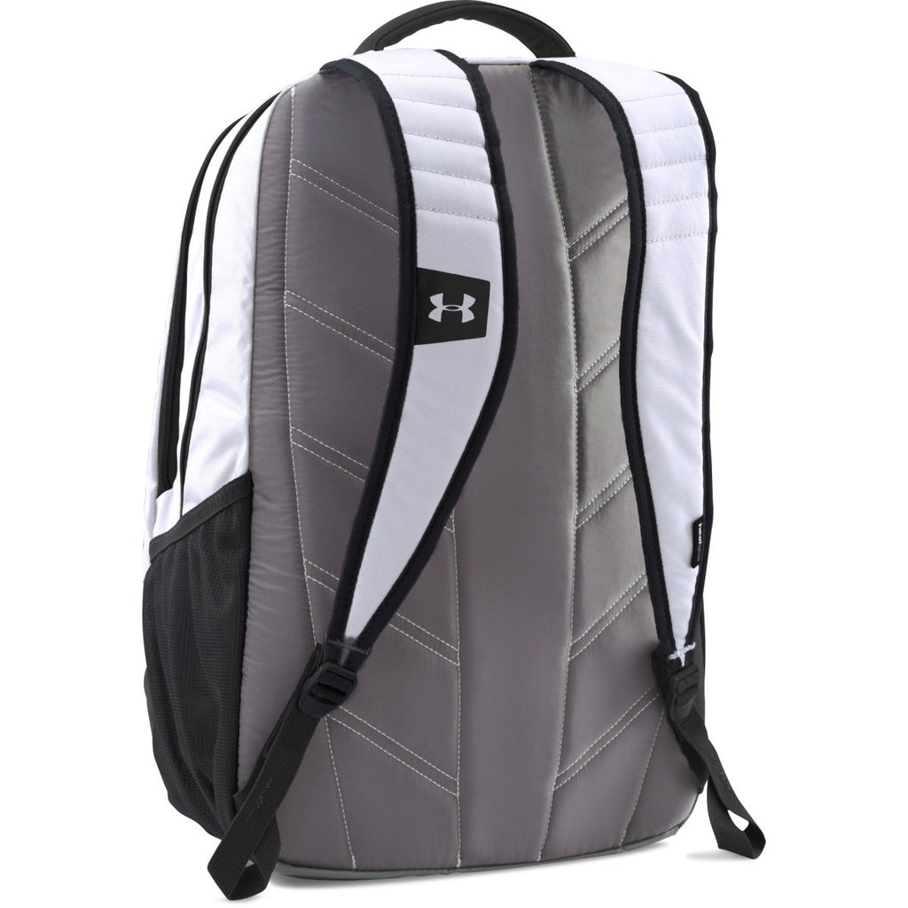 Under Armour White UA Team Hustle Backpack