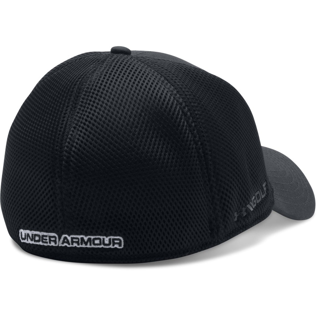 Under Armour Men's Black UA Golf Mesh Stretch 2.0 Cap