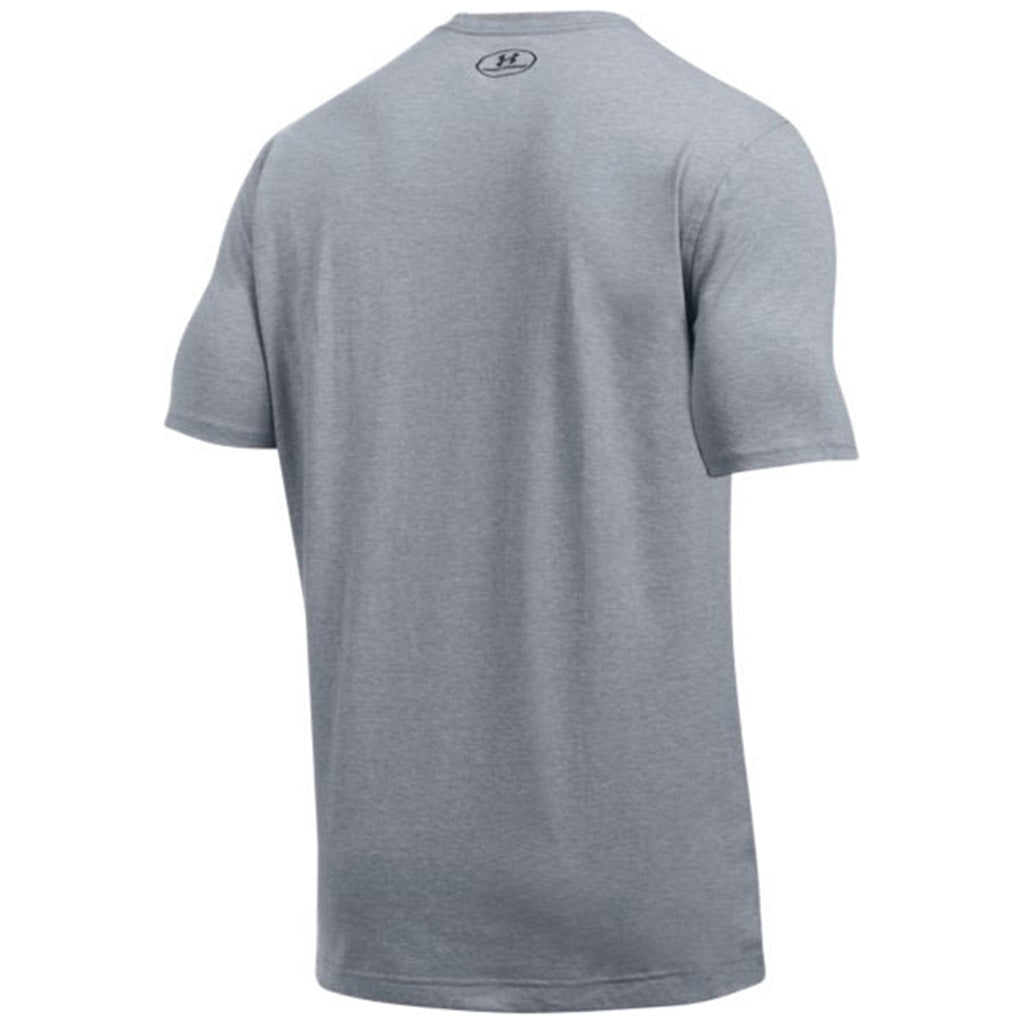 Under Armour Men's Steel Light Heather Set in Crew Short Sleeve T-Shirt