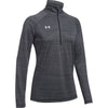 Under Armour Women's Heather Black Steel Stripe Tech 1/4 Zip