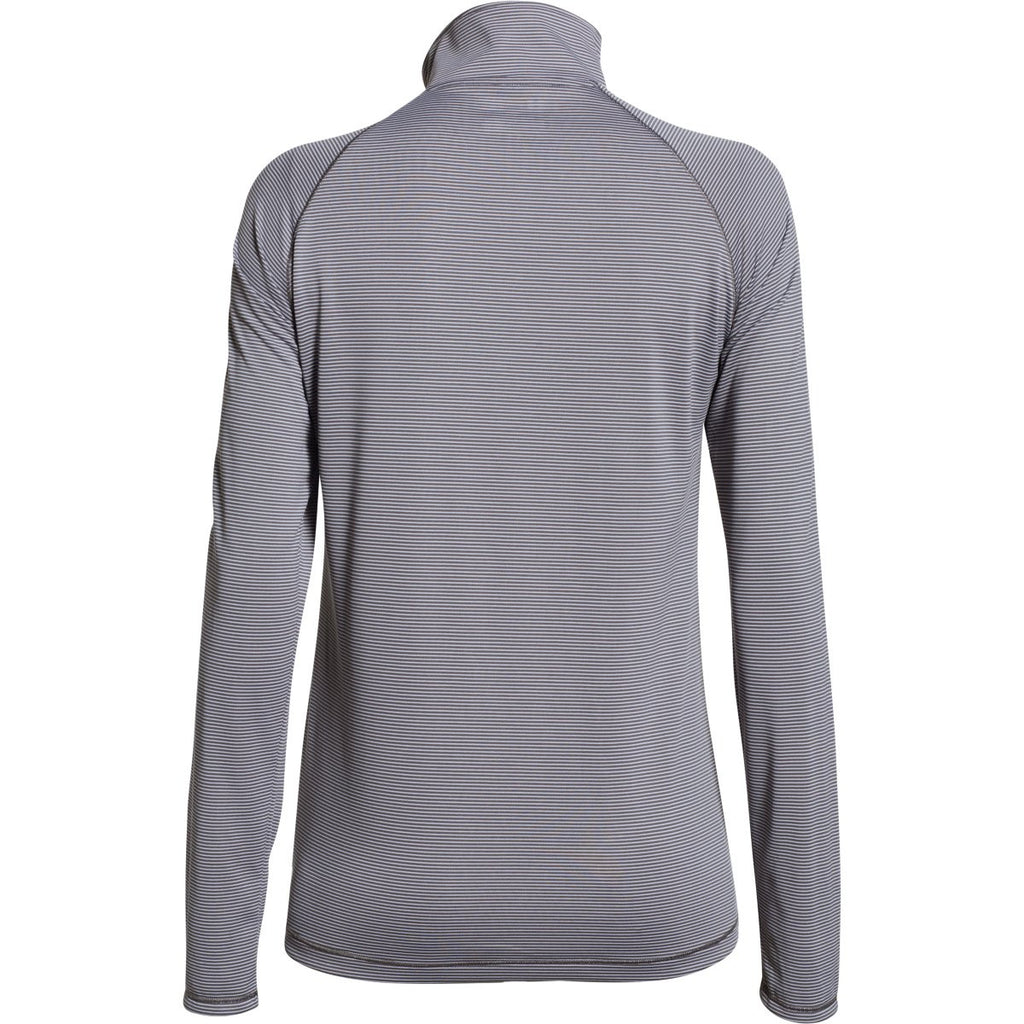 Under Armour Women's Graphite White Stripe Tech 1/4 Zip