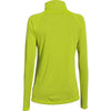 Under Armour Women's High Vis Yellow Steel Stripe Tech 1/4 Zip