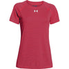 Under Armour Women's Neo Pulse UA Stripe Tech Locker Short Sleeve Tee