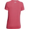 Under Armour Women's Phantom Grey / Pink Shock UA Stripe Tech Locker Short Sleeve Tee