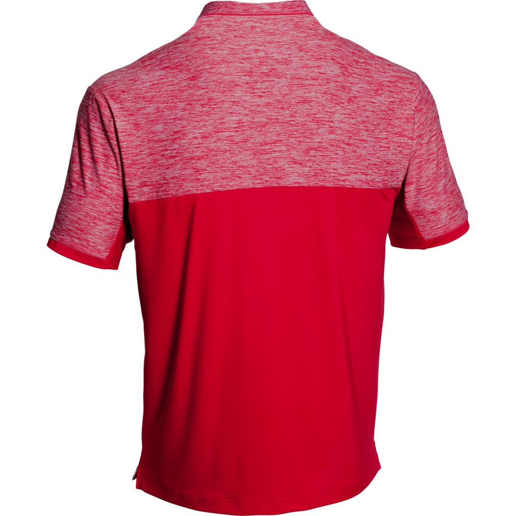 Under Armour Men's Red UA Team Podium Polo