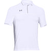 Under Armour Men's White UA Team Podium Polo