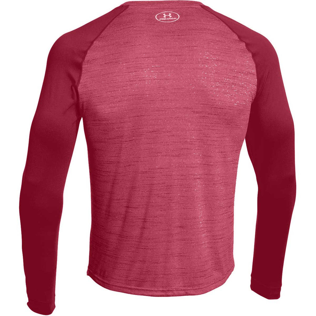 Under Armour Men's Maroon Novelty Locker Long Sleeve Tee