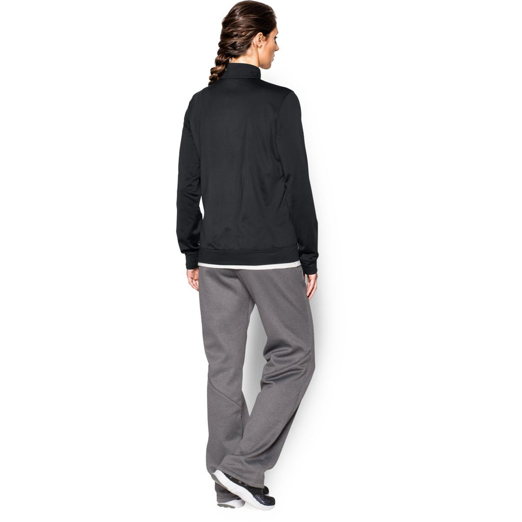 Under Armour Women's Black Rival Knit Warm-Up Jacket