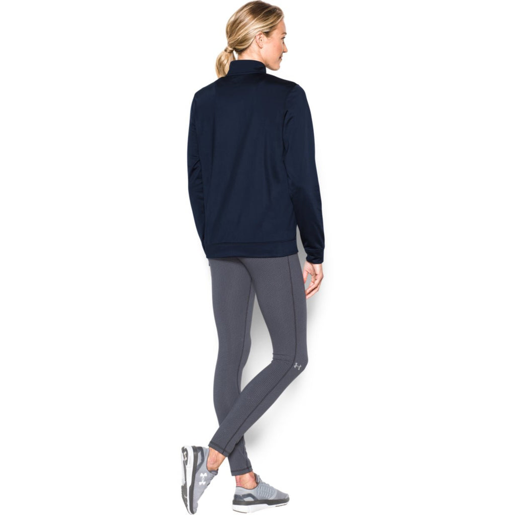 Under Armour Women's Midnight Navy Rival Knit Warm-Up Jacket