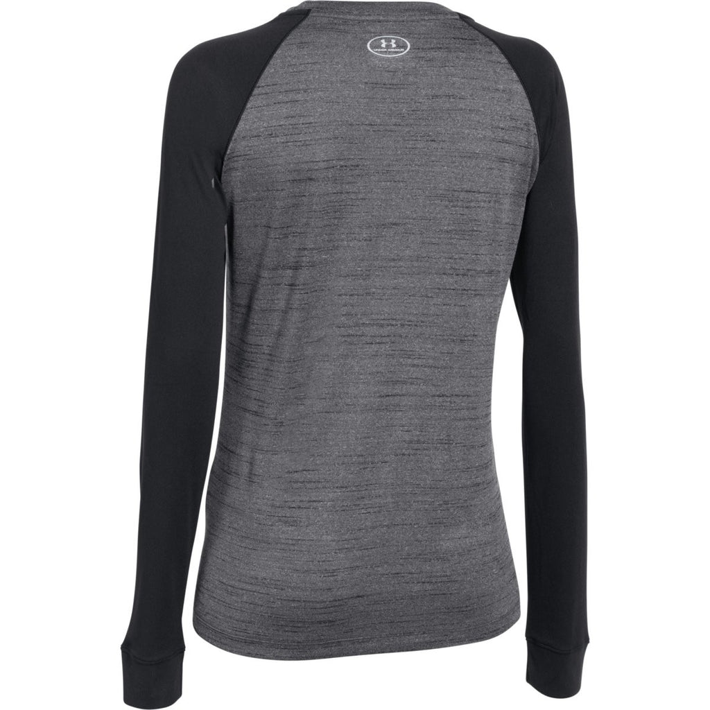 Under Armour Women's Black Novelty Locker Long Sleeve Tee