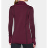 Under Armour Women's Raisin Red/Black Currant Threadborne Seamless Funneck