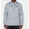 Under Armour Men's True Grey Heather/Black Armour Fleece Icon Solid Pullover Hood