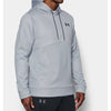 Under Armour Men's True Grey Heather/Black Armour Fleece Icon Solid Pullover Hood