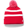 Under Armour Men's Red Pom Beanie