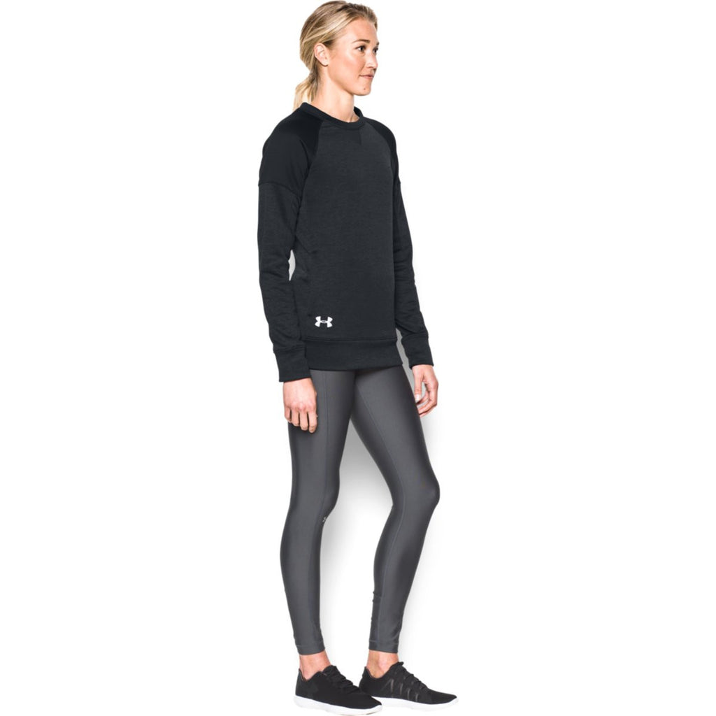 Under Armour Women's Black Novelty Armour Fleece Crew