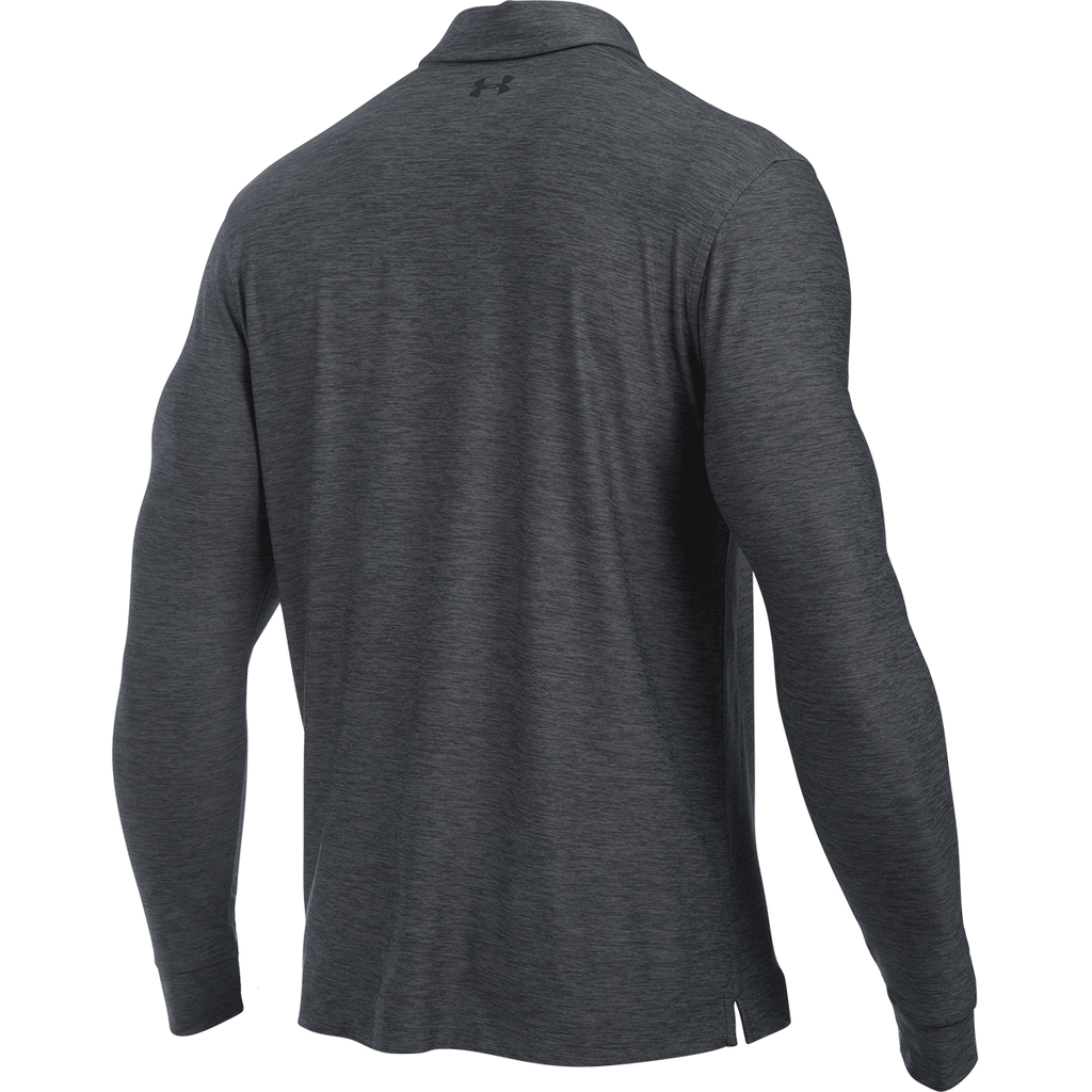 Under Armour Men's Carbon Heather Long Sleeve Polo