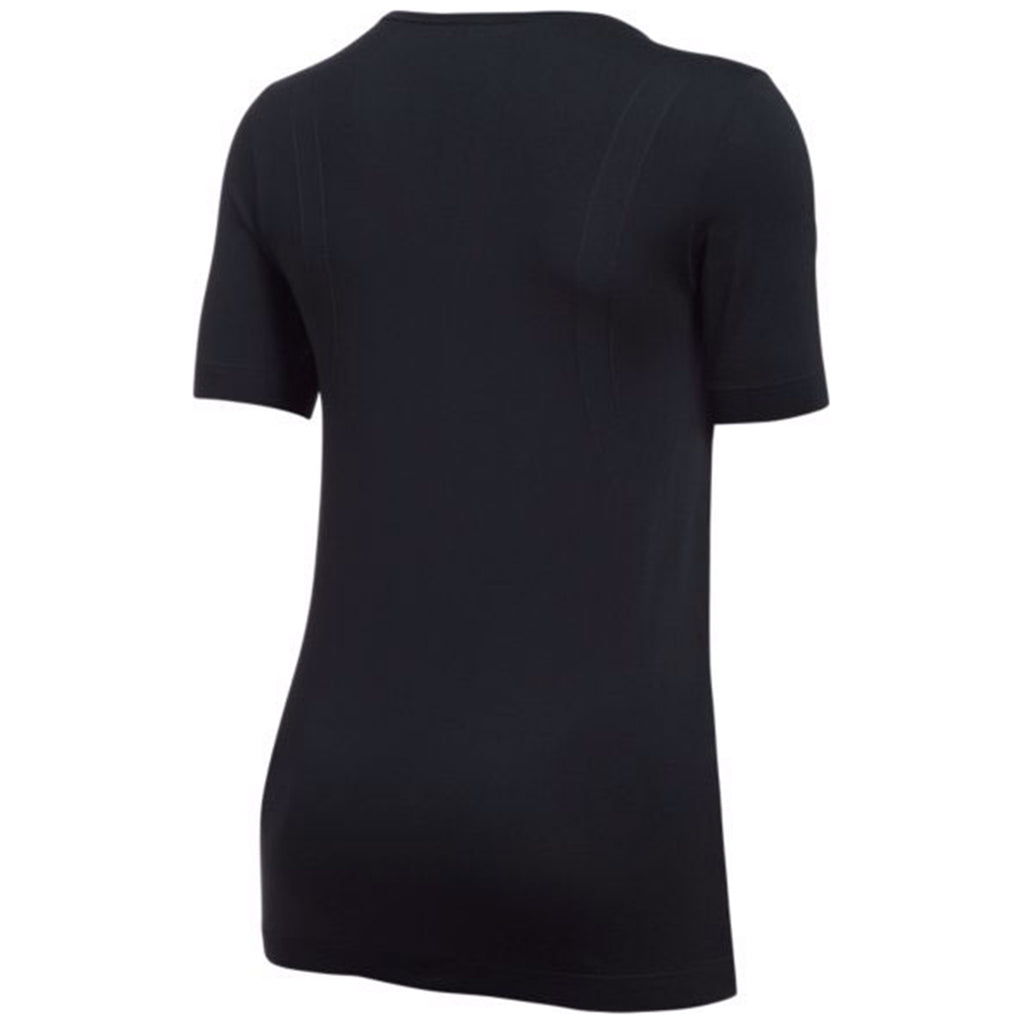 Under Armour Women's Black Threadborne Seamless Short Sleeve