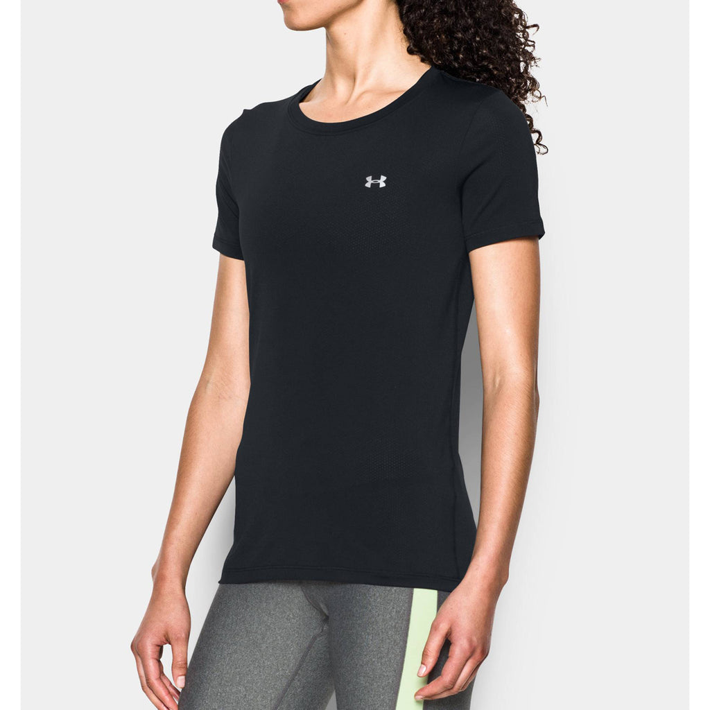 Under Armour Women's Black UA Heat Gear Armour Short Sleeve