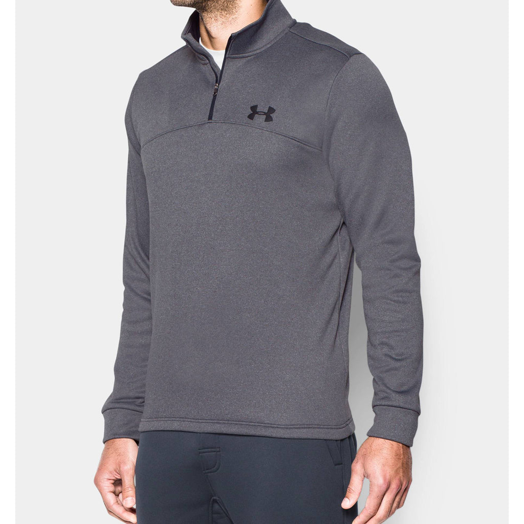 Under Armour Men's Carbon Heather/Black Armour Fleece 1/4 Zip