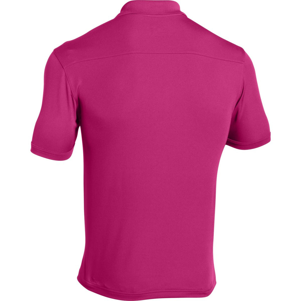 Under Armour Men's Tropic Pink Team Armour Polo