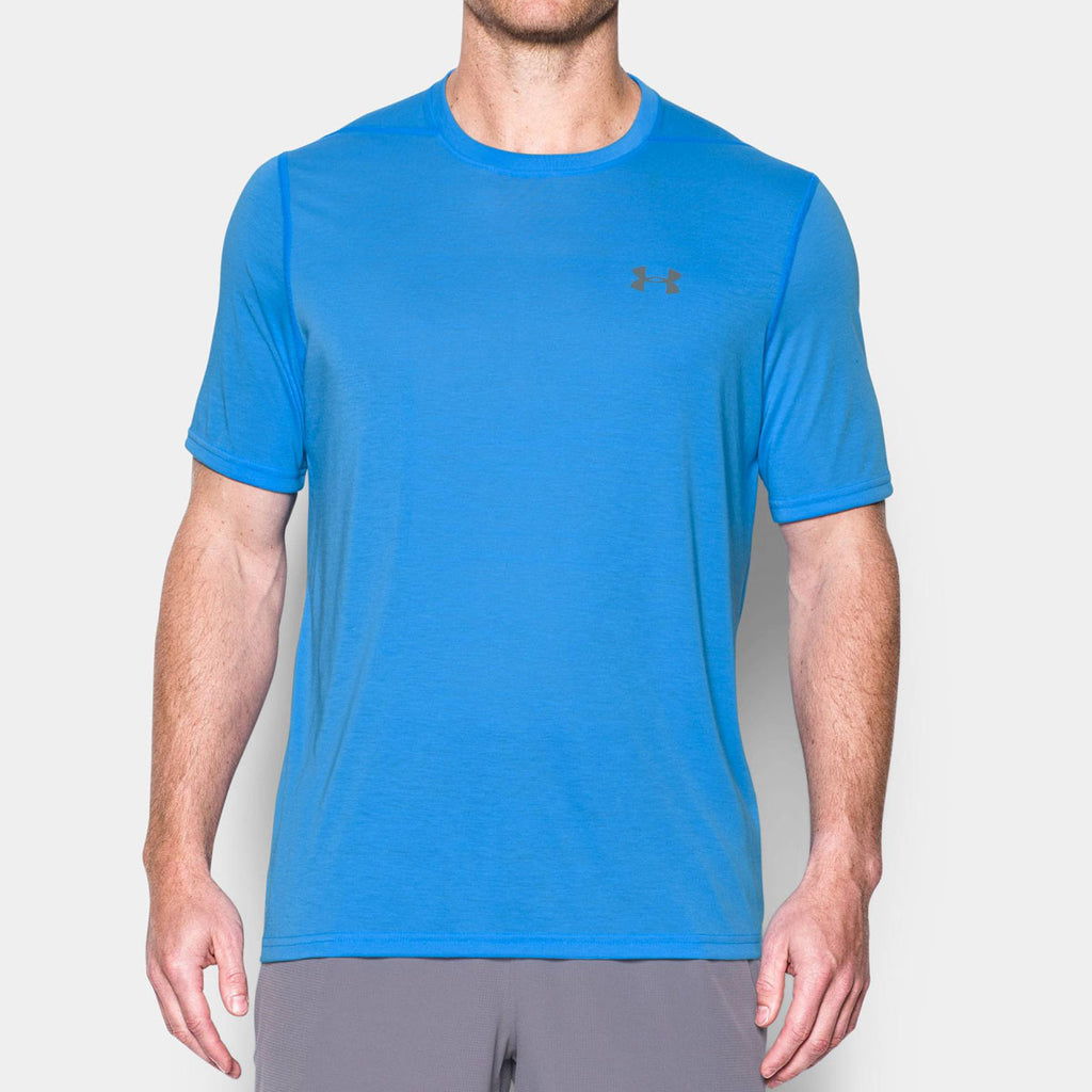 Under Armour Men's Moko Blue Threadborne Short Sleeve Shirt