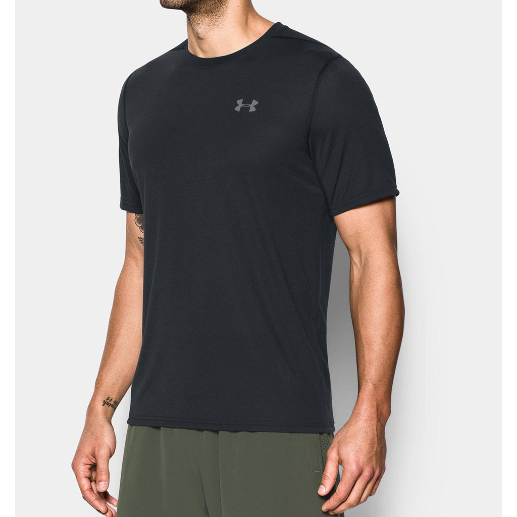 Under Armour Men's Black UA Threadborne Short Sleeve Shirt