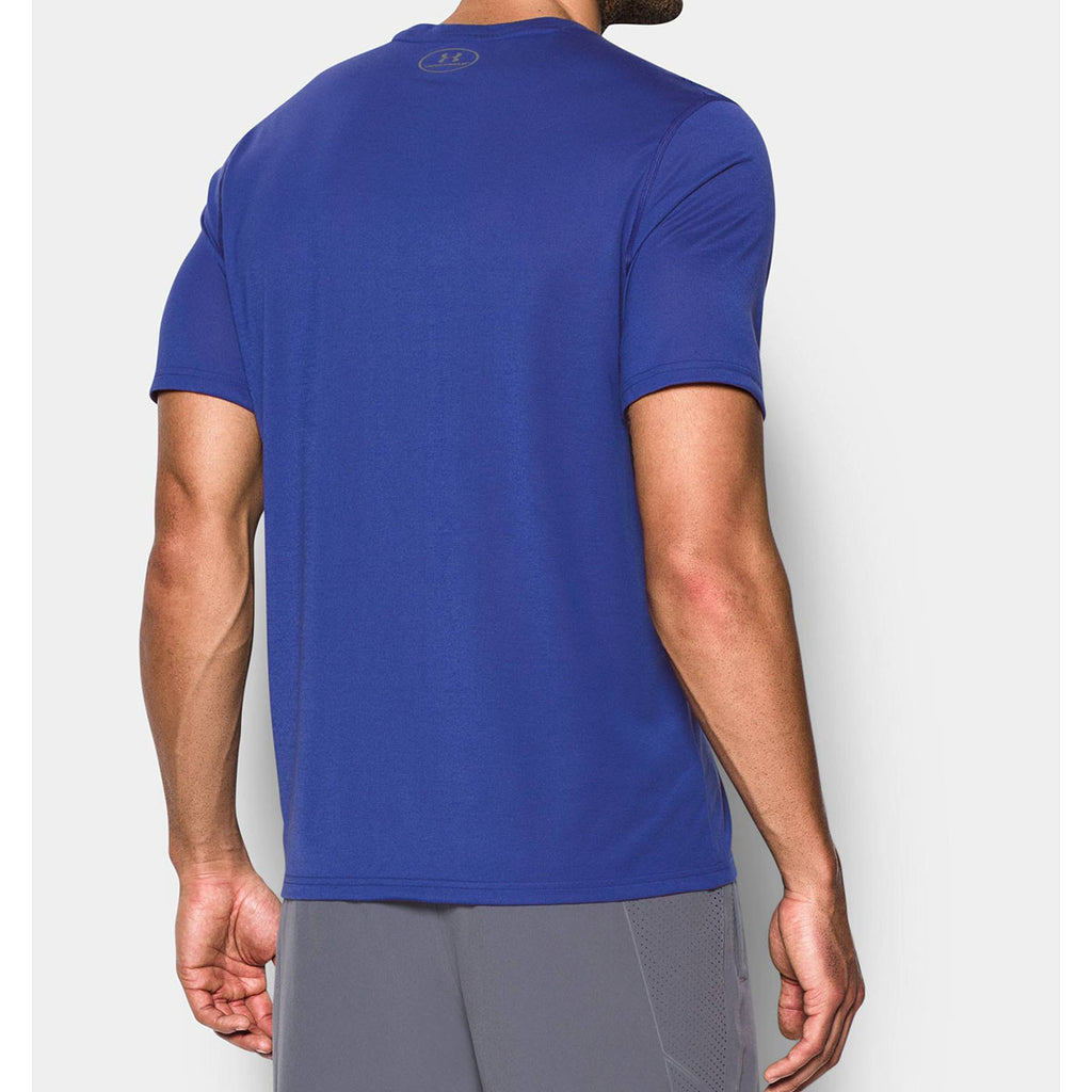 Under Armour Men's Blue UA Threadborne Short Sleeve Shirt